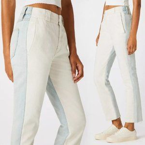 Hudson NWT Hybrid Trouser Jean Size 31 Straight Leg Canvas Rigid Denim Surf City